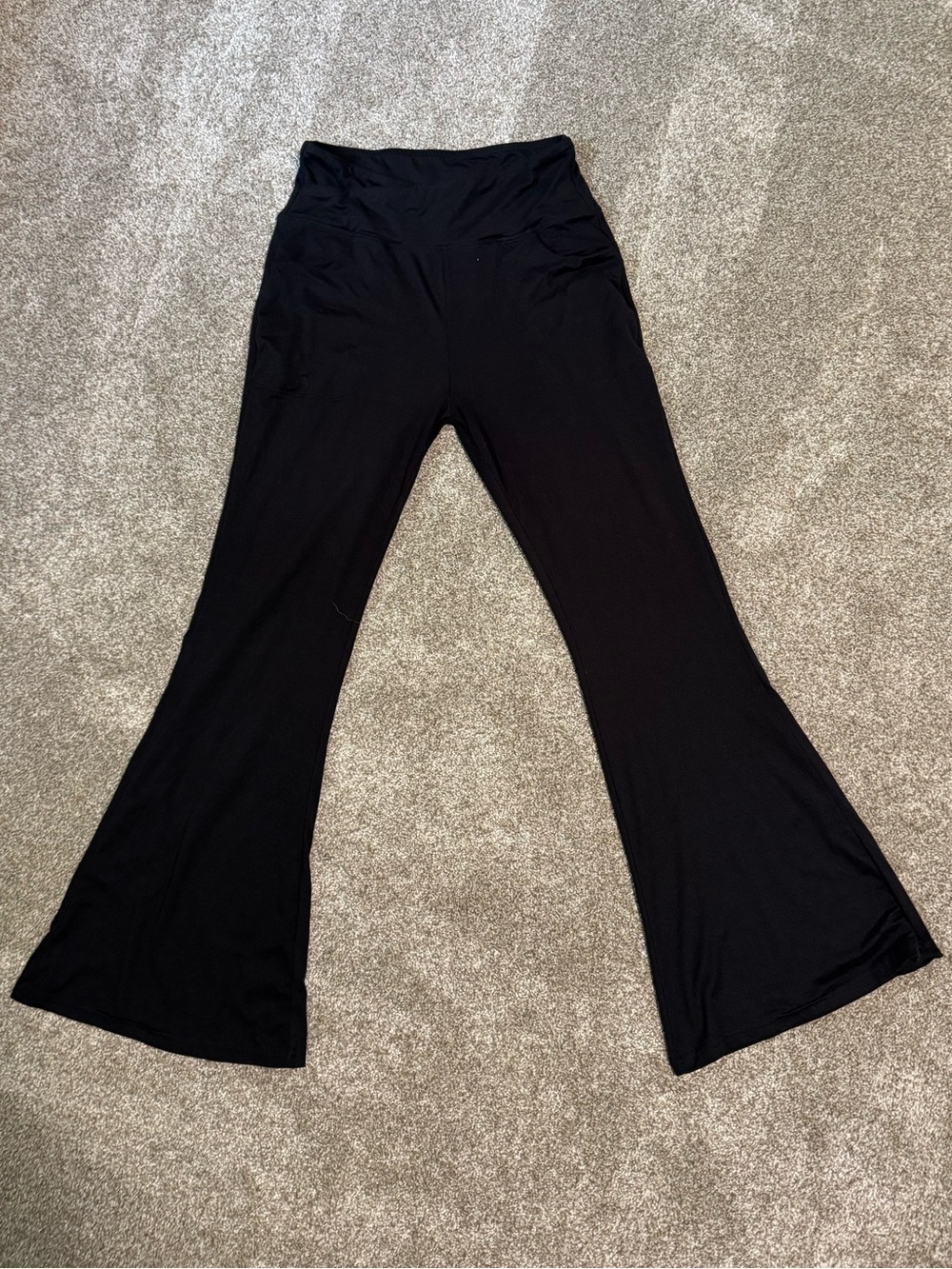 Black Flared Yoga Pants
